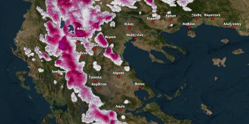 Κακοκαιρία Bora: Χάρτης δείχνει σε ποιες περιοχές της Ελλάδας θα χιονίσει μέχρι την Κυριακή