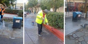 Συντονισμένη επιχείρηση καθαριότητας  στη Δ΄ Δημοτική Κοινότητα από τον Δήμο Πειραιά