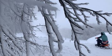 Καιρός: Χιόνια στην Εύβοια – Στα λευκά «ντύθηκαν» τα χωριά Καμπιά και Σέτα