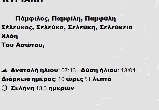 Κυριακή 16 Φεβρουαρίου