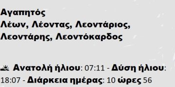 Τρίτη 18 Φεβρουαρίου
