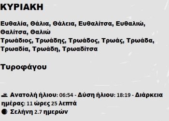 Κυριακή 2 Μαρτίου