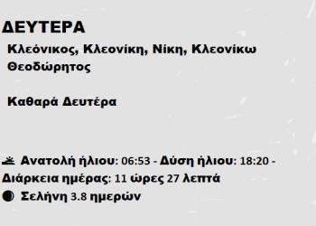 Δευτέρα 03 Μαρτίου