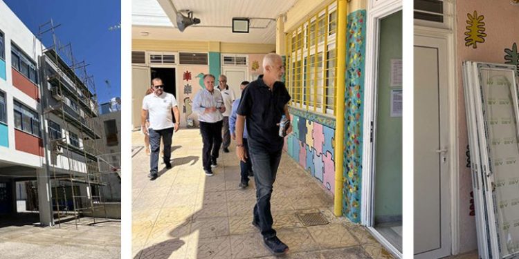 Αυτοψία του Δημάρχου Πειραιά Γιάννη Μώραλη σε σχολικές μονάδες