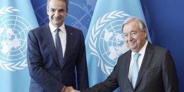 Συνάντηση Μητσοτάκη με τον ΓΓ του ΟΗΕ Αντόνιο Γκουτέρες – Συζήτησαν και για το Κυπριακό