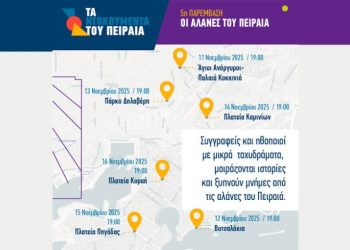 Οι αλάνες του Πειραιά ζωντανεύουν ξανά με ιστορίες, τέχνη και ποδόσφαιρο στο πλαίσιο του φεστιβάλ «Τα Ντοκουμέντα του Πειραιά»