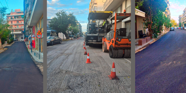 Νέες ασφαλτοστρώσεις στις γειτονιές της πόλης από τον Δήμο Πειραιά