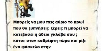 Μπορείς να μου πεις αύριο το πρωί που θα ξυπνήσεις  ξέρεις τι μπορεί να κατεβάσει η άδεια γκλάβα σου ; κάτσε στον καθρέφτη τώρα και ρίξε ένα φάσκελο στην αφεντομουτσουνάρα σου και χαμογέλασε μ εκείνο το χαζό χαμόγελο σου .