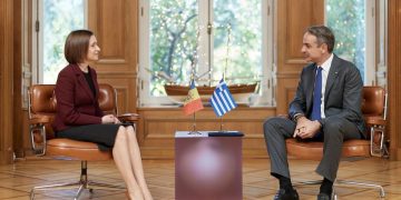 Συνάντηση Μητσοτάκη με Μάια Σάντου: Προτεραιότητα για την Ελλάδα η ένταξη της Μολδαβίας στην ΕΕ