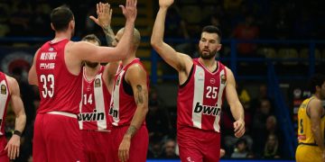 Περιστέρι Betsson – Ολυμπιακός 62-105: Ξεκούραστη νίκη και 10/10 για τους «ερυθρόλευκους»