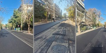 Σε εξέλιξη οι ασφαλτοστρώσεις του Δήμου Πειραιά σε κεντρικούς δρόμους του Νέου Φαλήρου  