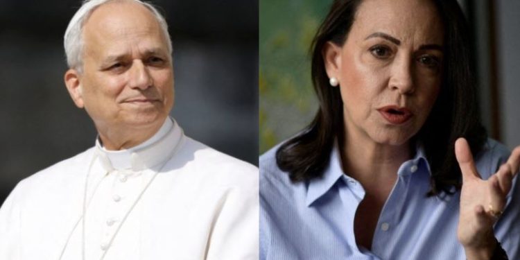 Βατικανό: Ο Πάπας Λέων συναντήθηκε με την ηγέτιδα της αντιπολίτευσης της Βενεζουέλας Μαρία Κορίνα Ματσάδο