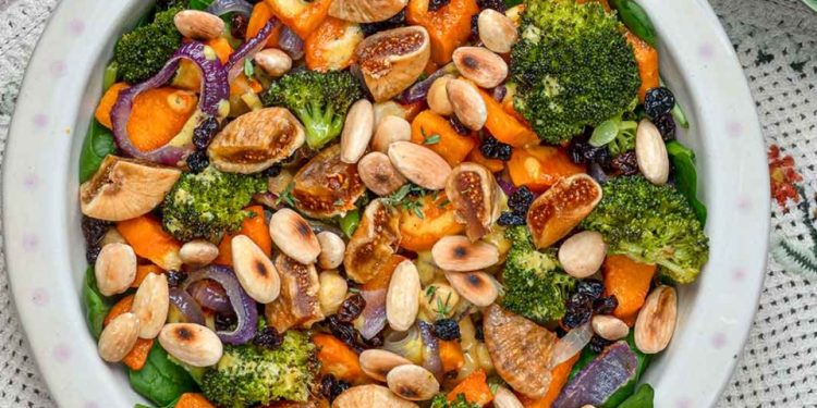 Σαλάτα με ψητά λαχανικά