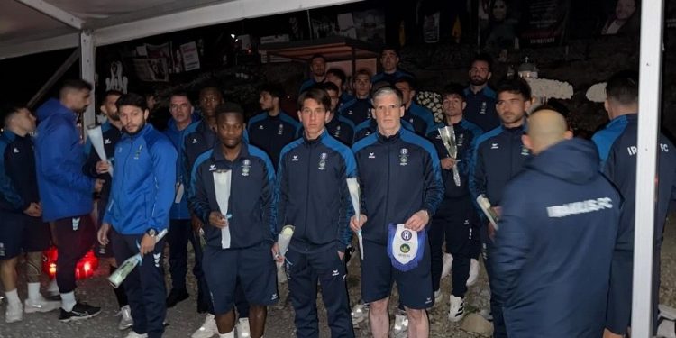 Ηρακλής: Στάση φόρος τιμής στο μνημείο των Τεμπών πριν την επιστροφή στη Θεσσαλονίκη