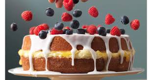 ΚΕΙΚ με ξύσμα λεμονιού με γέμιση κρέμας βουτύρου