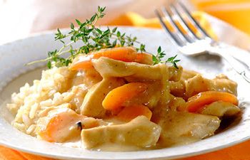 Κοτόπουλο Μιλανέζ με ρύζι