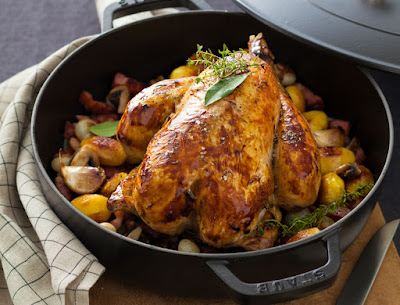 Κοτόπουλο ψητό κατσαρόλας