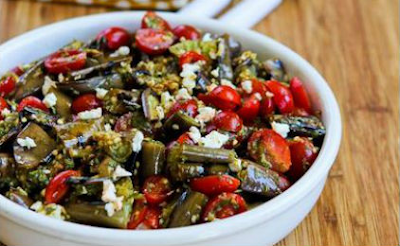 Σαλάτα με μελιτζάνες και ντομάτες