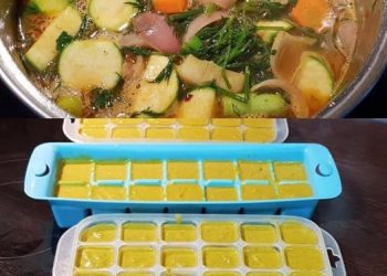Σπιτικοί κύβοι λαχανικών – εύκολη συνταγή για κατάψυξη