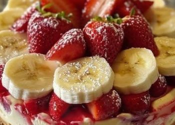 Cheesecake Μπανάνα – Φράουλα