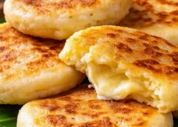 Arepas με τυρί & καλαμποκάλευρο