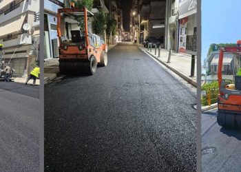 Νέες ασφαλτοστρώσεις σε κομβικούς δρόμους των Α΄ και Β΄ Δημοτικών Κοινοτήτων από τον Δήμο Πειραιά